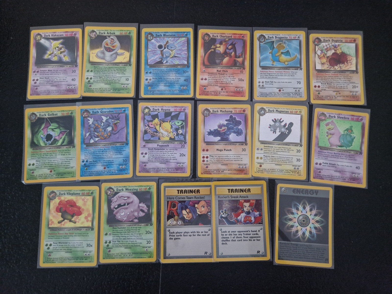 Team Rocket complete set NM/EXCL. Tcg wotc Charizard TR, Ophalen of Verzenden, Zo goed als nieuw, Meerdere kaarten