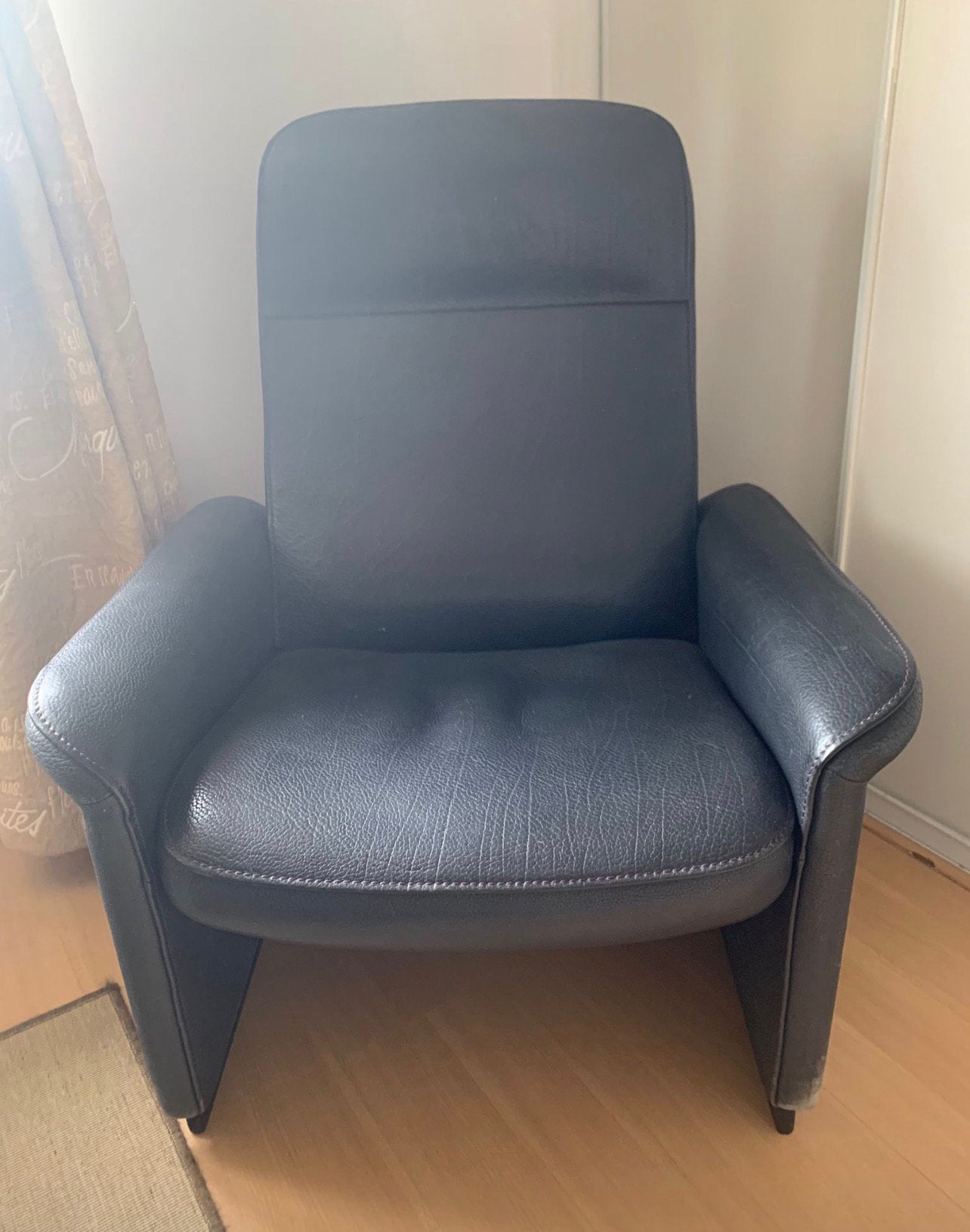 De sede design fauteuil, Gebruikt, Ophalen of Verzenden, 50 tot 75 cm, Leer