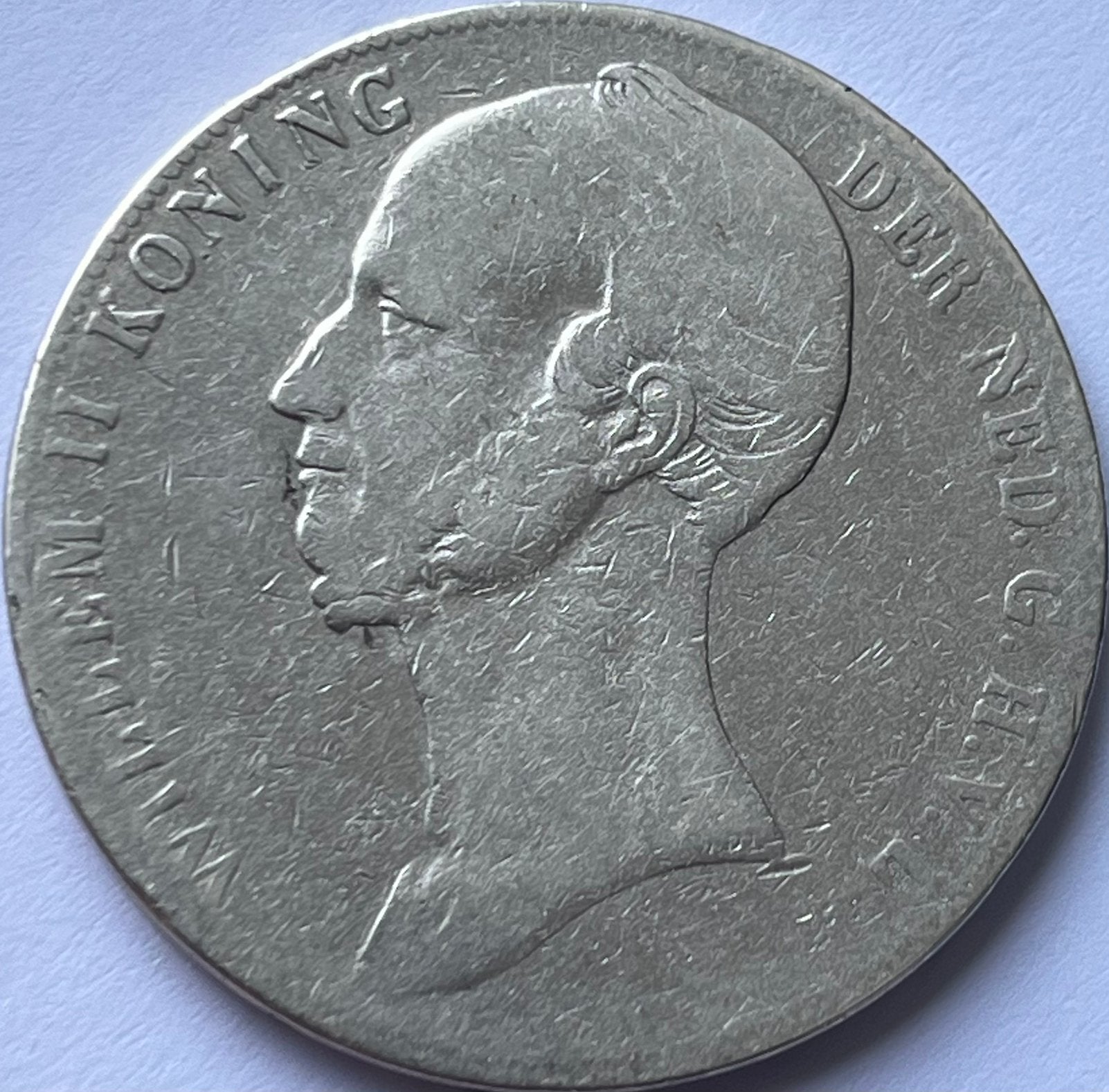 Zeldzame zilveren rijksdaalder 1843, Postzegels en Munten, Munten | Nederland, Zilver, Ophalen of Verzenden, Losse munt, 2½ gulden