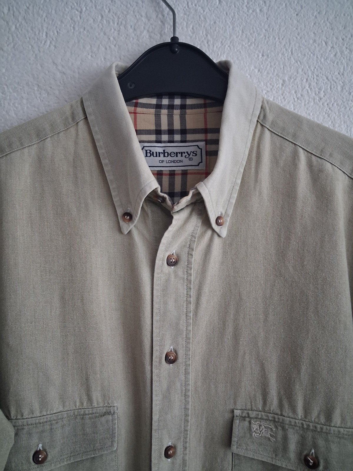 Burberry's of London Heren Overhemd - Halswijdte 43/44 (XL), Kleding | Heren, Overhemden, Beige, Ophalen of Verzenden, Zo goed als nieuw