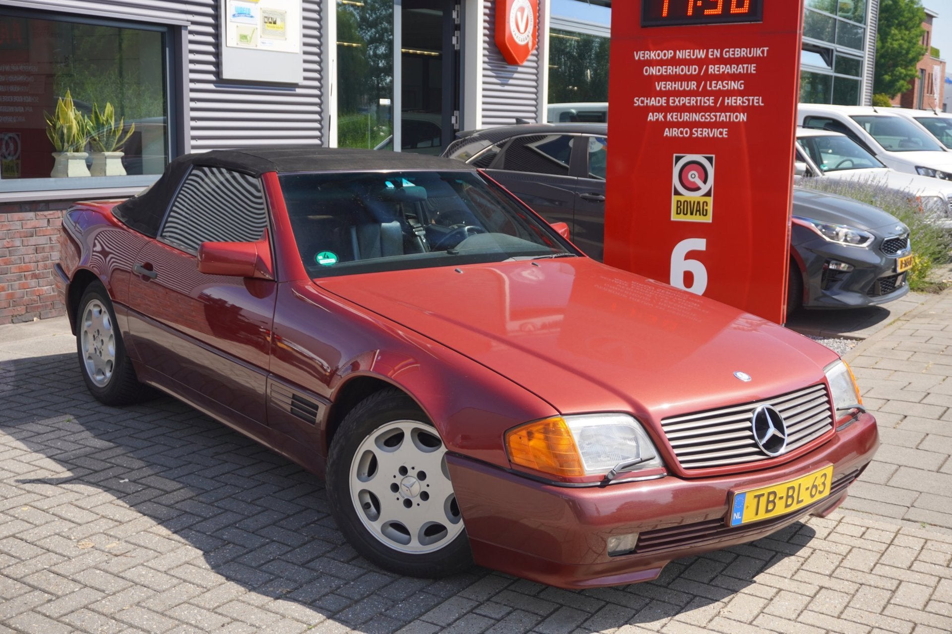 Mercedes-Benz SL-klasse 500 SL / Cabrio / Leder / Stoelverwa, Auto's, Automaat, Achterwielaandrijving, Leder, Bedrijf