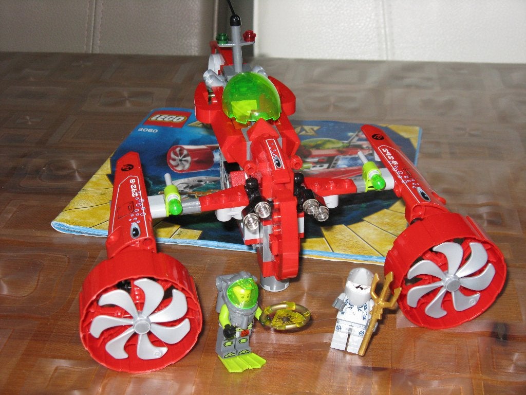lego 8060 |Atlantis  typhoon  turbo met instructieboek, Ophalen of Verzenden, Zo goed als nieuw, Lego
