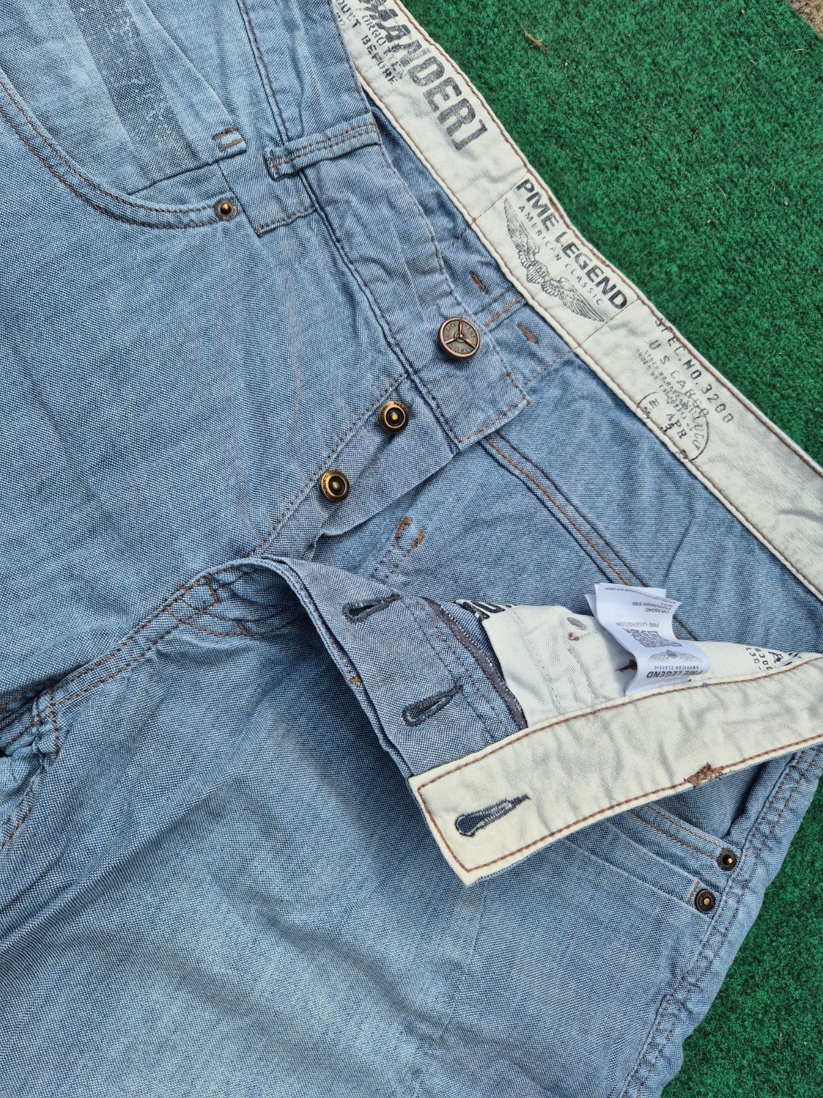 Pme Legend Pall Mall jeans korte broek Commander maat 35, Blauw, ., Overige jeansmaten, Ophalen of Verzenden