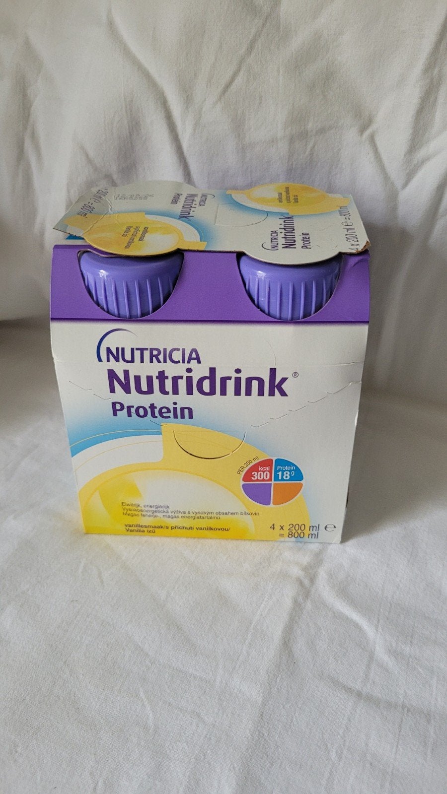 Nutricia nutridrink 4x 200ml vanille, Ophalen of Verzenden, Nieuw, Poeder of Drank