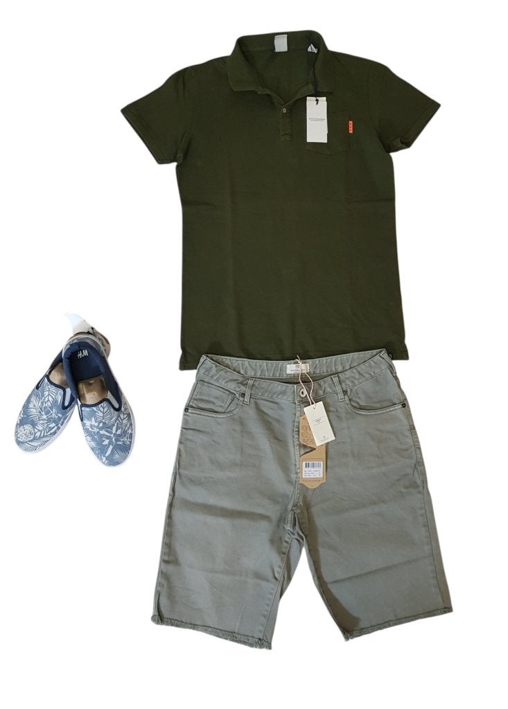 Mooie army groene SCOTCH SHRUNK polo maat 16/176. NIEUW!, Kinderen en Baby's, Kinderkleding | Maat 176, Verzenden, Nieuw, Shirt of Longsleeve