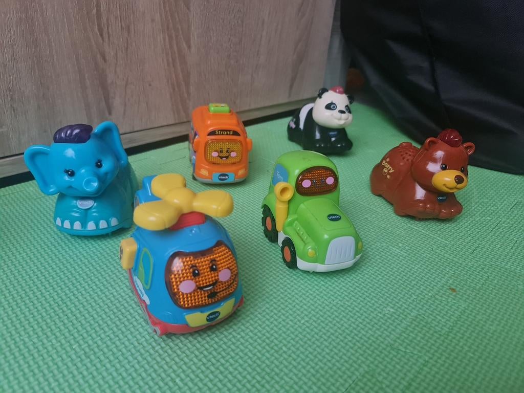 VTech Zoef Zoef Dieren en Toet Toet Auto's set, Ophalen of Verzenden, Gebruikt, Overige typen, Met wieltjes