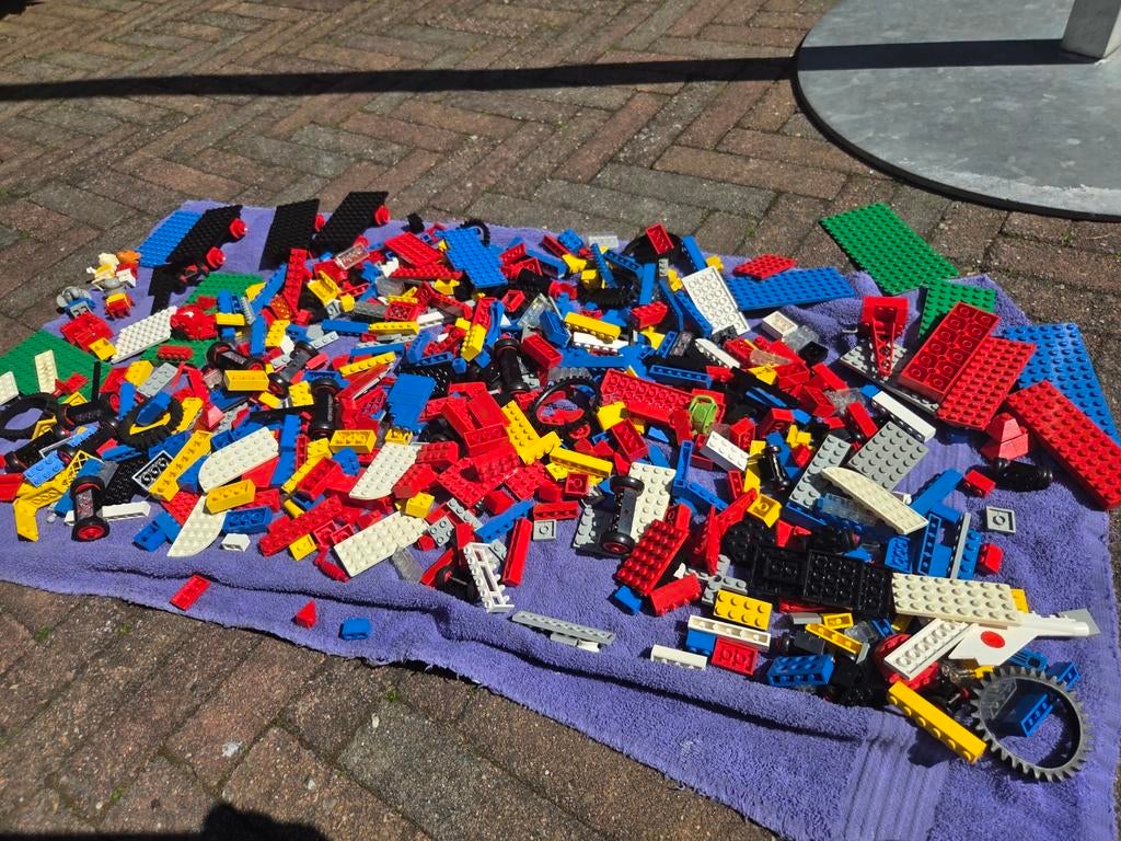 Vintage Lego stenen en onderdelen, Gebruikt, Inclusief extra onderdelen, Lego, Ophalen of Verzenden