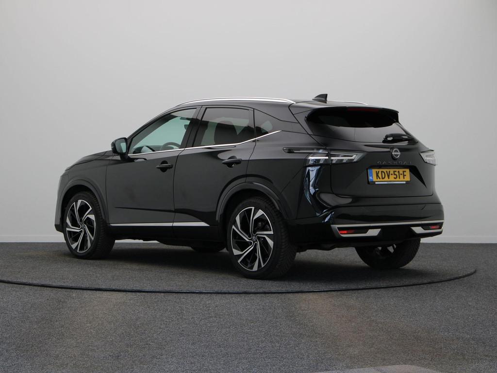 Nissan Qashqai 1.3 MHEV Xtronic Tekna Plus | Lederen bekledi, Euro 6, 4 cilinders, Adaptive Cruise Control, Zwart