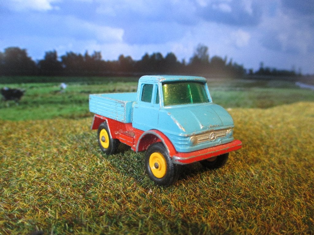 1/68 Mercedes-Benz Unimog Lesney No.49 1968 Regular Wheels 1, Ophalen of Verzenden, Gebruikt, Auto