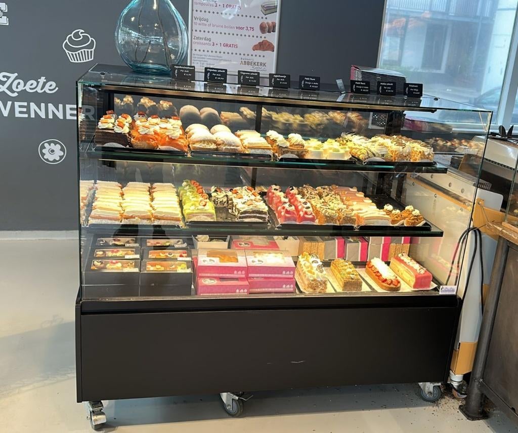 Gebaksvitrine, verrijdbaar (140 cm), Zakelijke goederen, Horeca | Keukenapparatuur, Ophalen, Gebruikt, Koelen en Vriezen