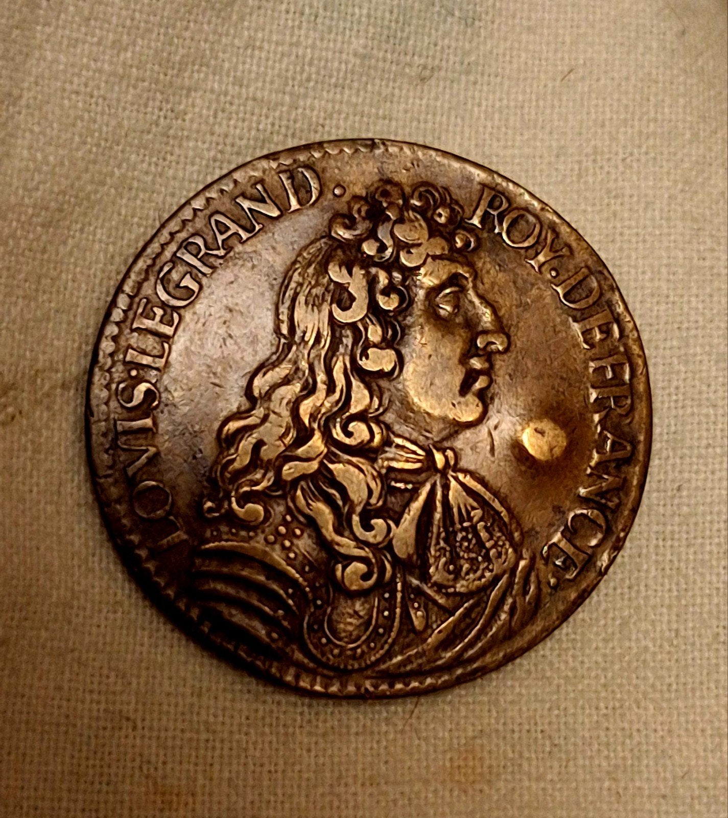Zeldzame Zodiak Jeton Lodewijk XIV (Zonnekoning), Verzenden, Overige materialen