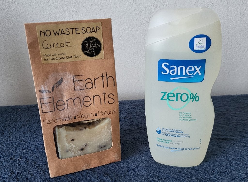 Earth Elements Handmade Zeep + Sanex zero% gel douche NIEUW, Sieraden, Tassen en Uiterlijk, Verzenden, Nieuw, Bad & Douche