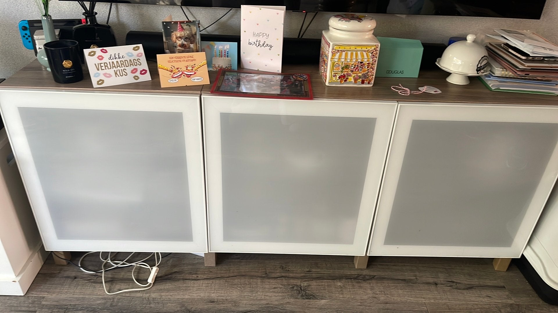 IKEA kast (Billy) met verlichting, Huis en Inrichting, Ophalen, Gebruikt, 150 tot 200 cm, Minder dan 100 cm