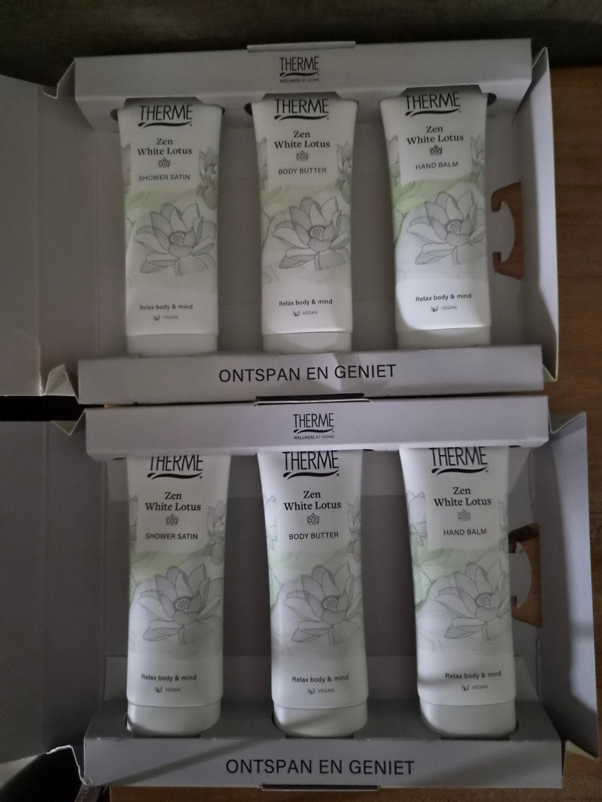 verzorgingspakket body 2x Therme Nieuw, Ophalen, Nieuw, Bad & Douche