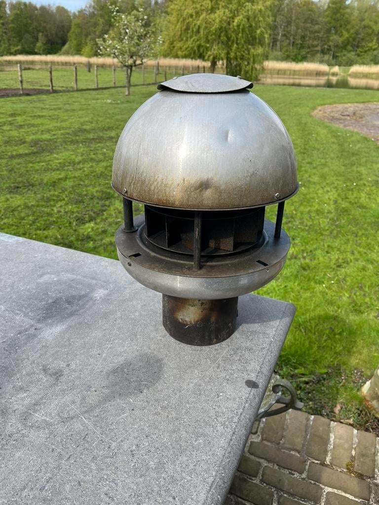 Rookgasventilator 150mm elektrisch trekkap, Ophalen, Zo goed als nieuw, Vrijstaande haard, Elektrische haard
