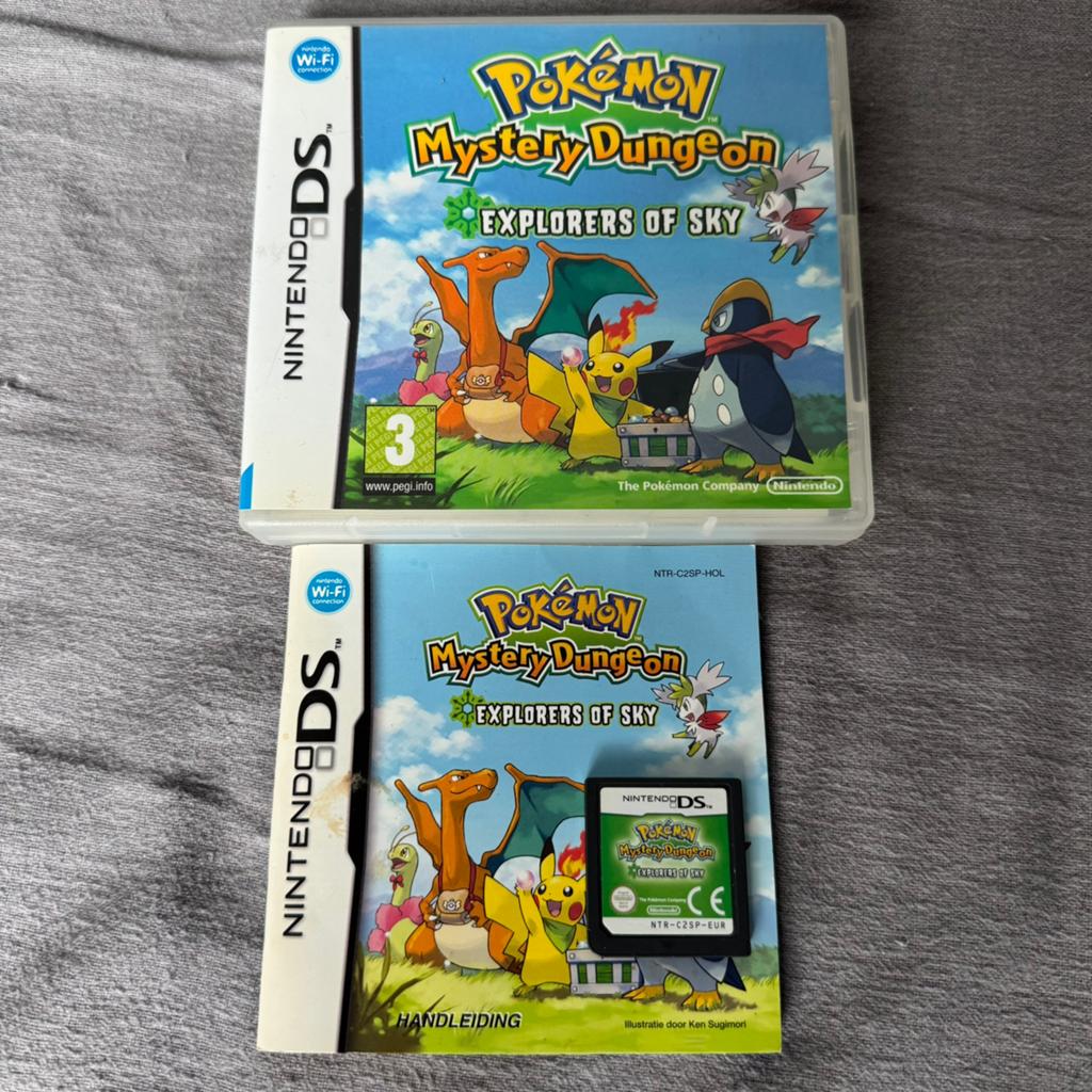 Pokemon Mystery Dungeon Explorers of Sky Origineel, Spelcomputers en Games, Games | Nintendo DS, Avontuur en Actie, 1 speler, Ophalen of Verzenden