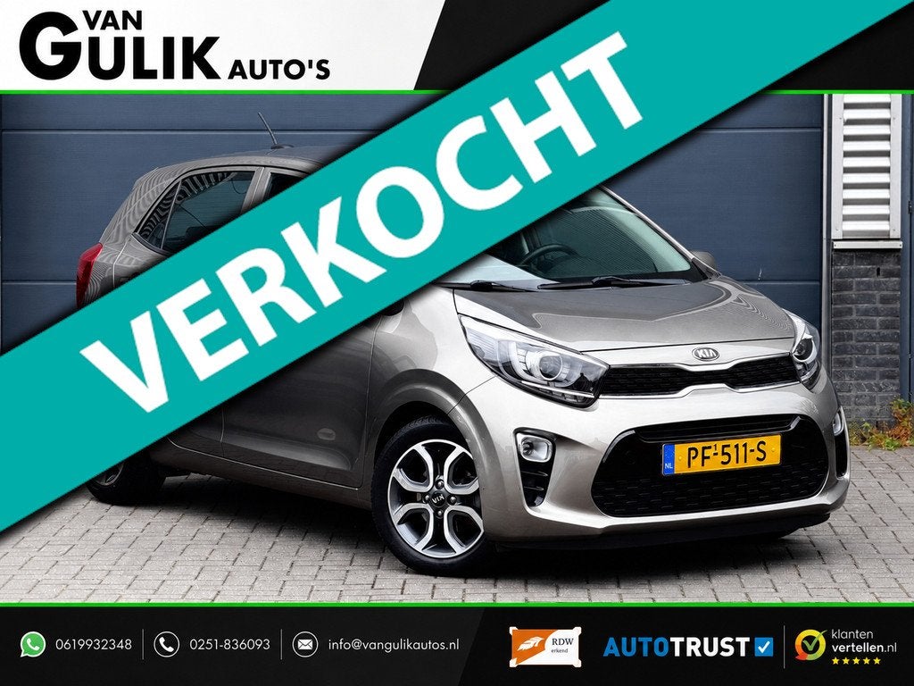 Kia Picanto 1.0 CVVT First Edition | Camera | Carplay | Crui, Voorwielaandrijving, Stof, Origineel Nederlands, Handgeschakeld