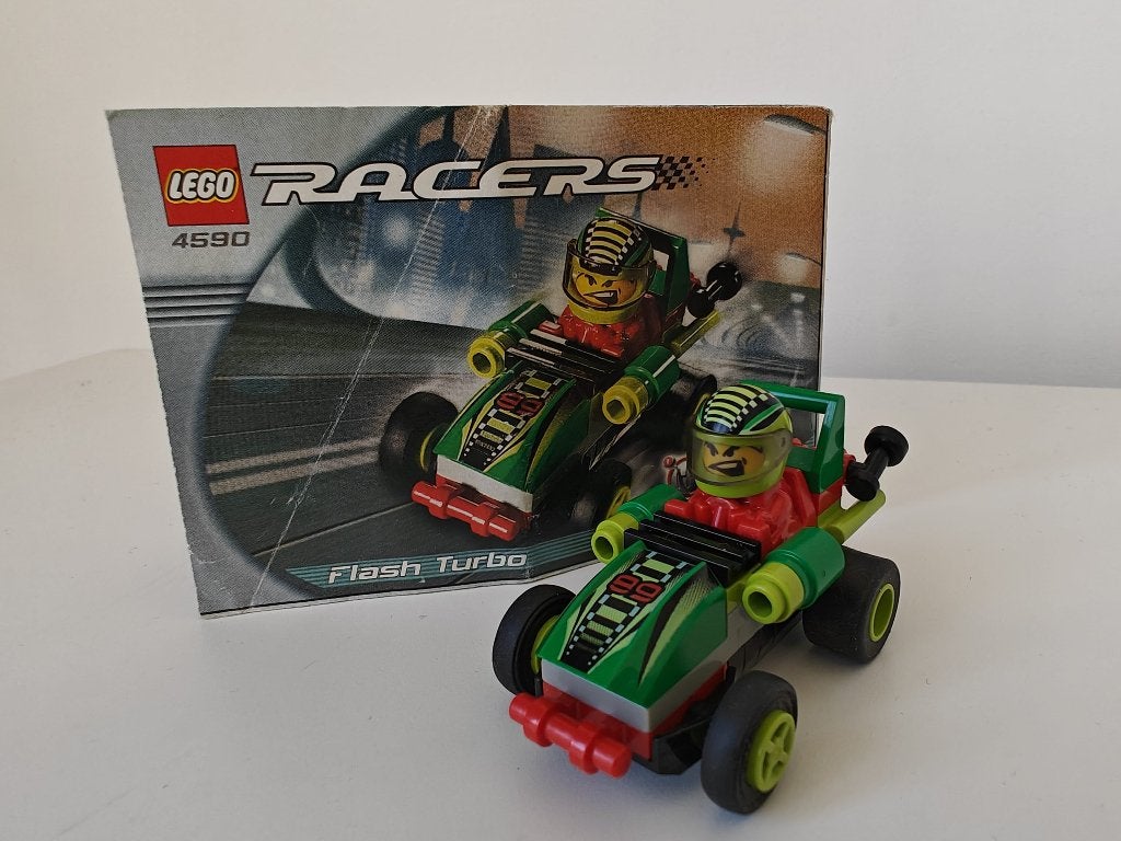 LEGO Racers 4590 – Flash Turbo (2002), Gebruikt, Lego, Ophalen of Verzenden, Racers