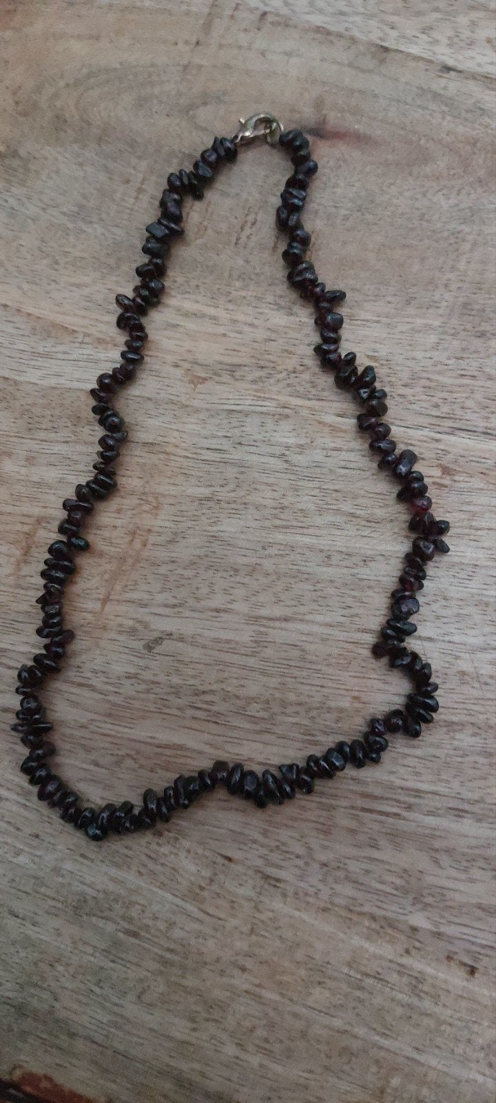 Mooie granaat ketting - natuurlijke edelsteen, Sieraden, Tassen en Uiterlijk, Kettingen, Gebruikt, Ophalen of Verzenden, Steen of Mineraal