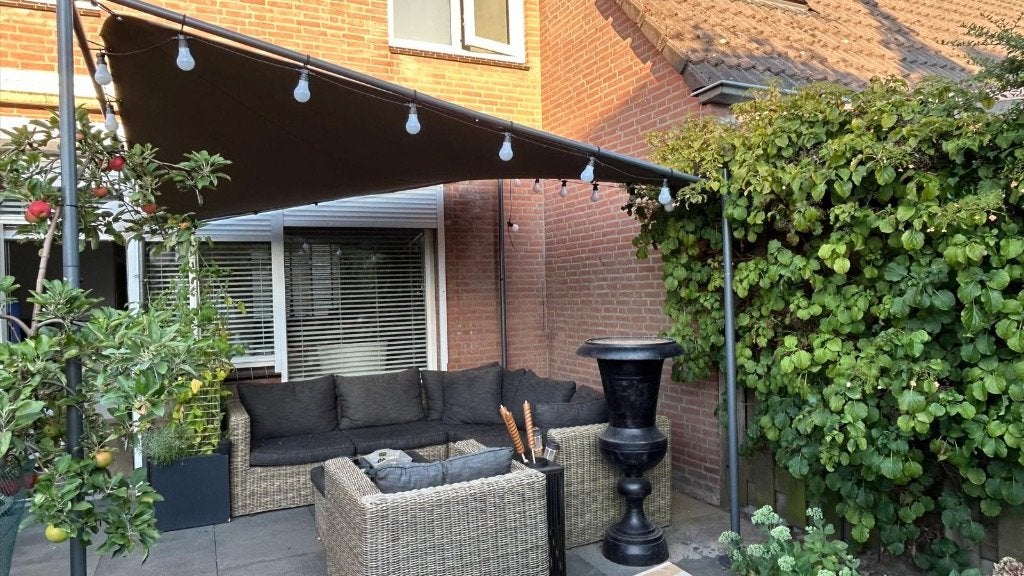 Stijlvol tuinpaviljoen met nieuw doek, Tuin en Terras, Overkappingen, Ophalen, Gebruikt, Tuinpaviljoen