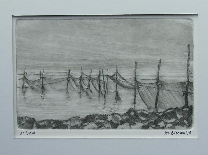 ets, Antiek en Kunst, Kunst | Etsen en Gravures, 18 cm, Origineel, Ets, Ophalen of Verzenden