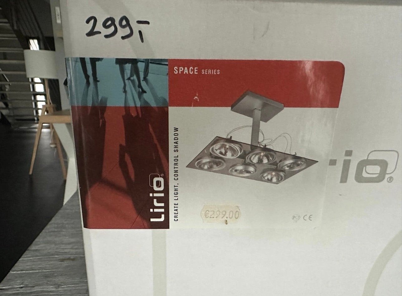 Lirio Space Series Halogeen Plafondspot - 6x 50W G53, Ophalen, Halogeen, Nieuw, GU5.3