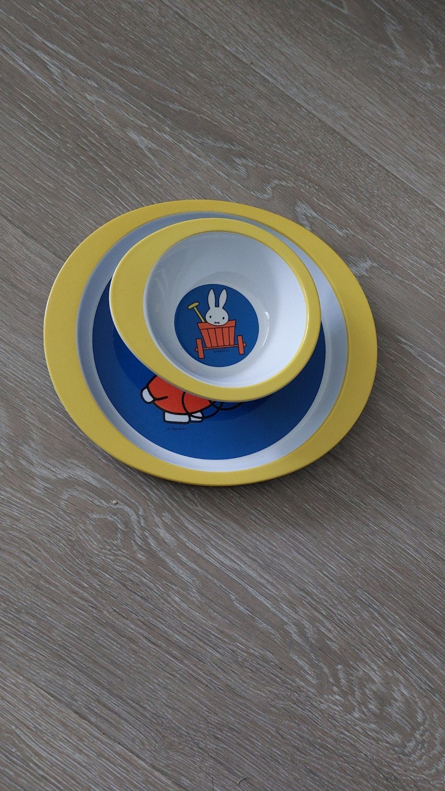 nijntje  bordje, Ophalen