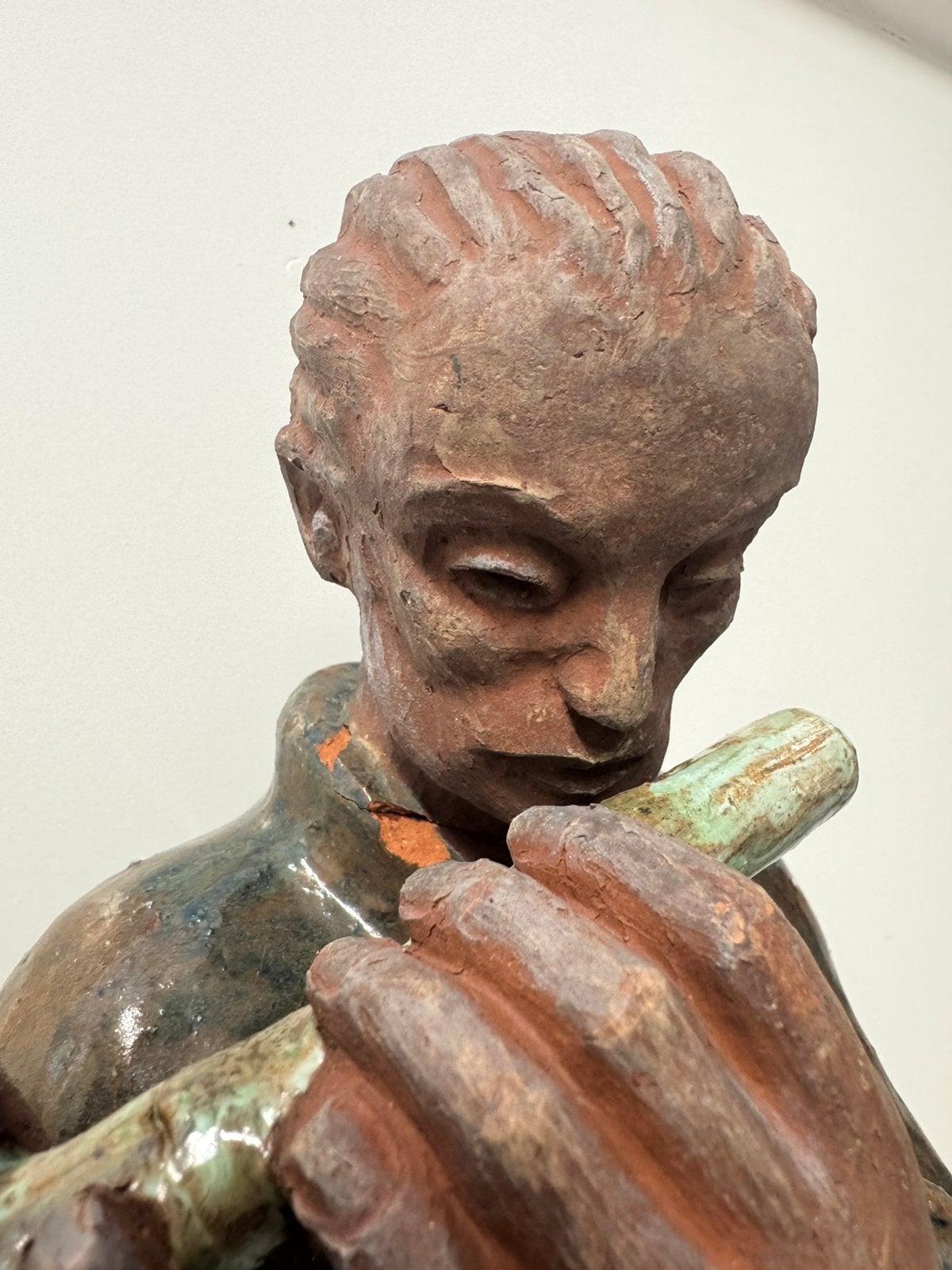 Groot Amsterdamse school aardewerk beeld H. Krop style, Ophalen of Verzenden