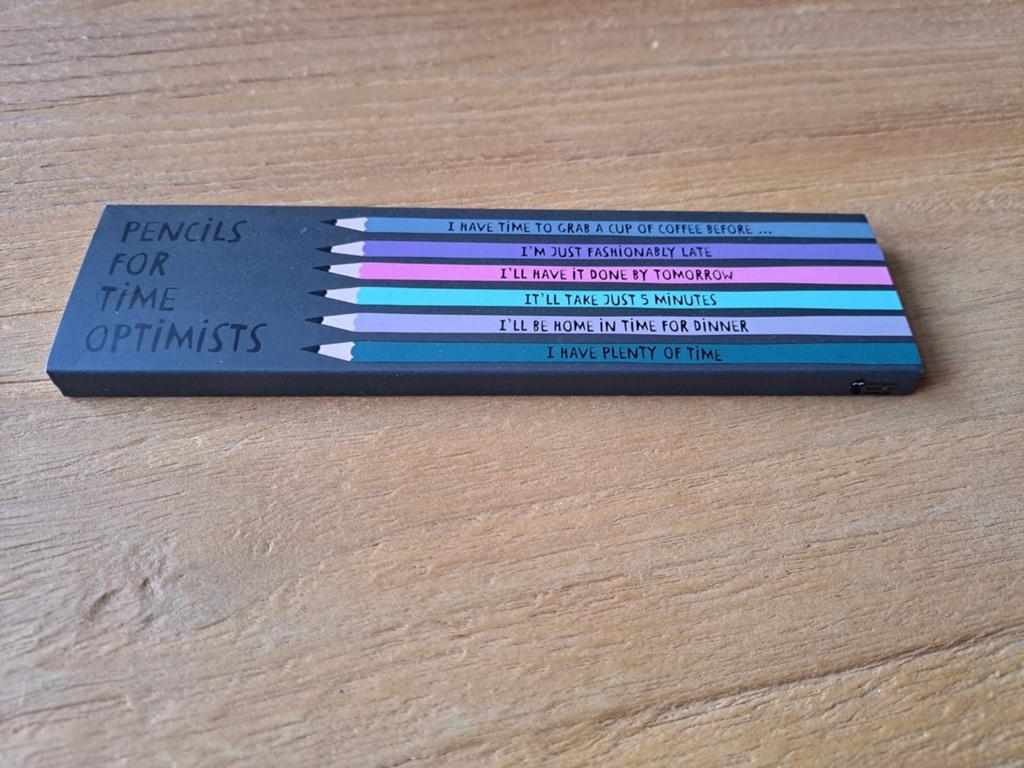 Flying Tiger 6x potloden pencils for time optimists, Ophalen of Verzenden, Nieuw