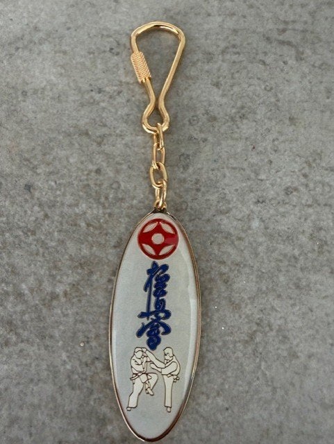 kyokushin karate sleutelhangers kanji kanku vechters kumite, Maat XL, Ophalen of Verzenden, Nieuw, Karate