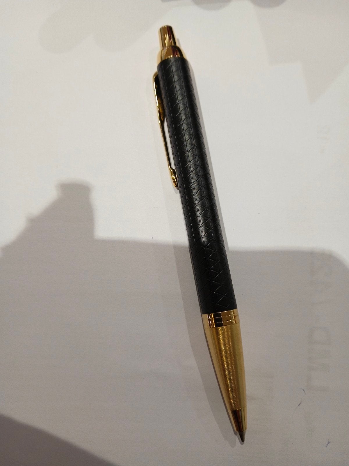 Nieuwe Parker Pen - Zwart met Goudkleurige accenten, Ophalen of Verzenden, Nieuw, Balpen, Parker