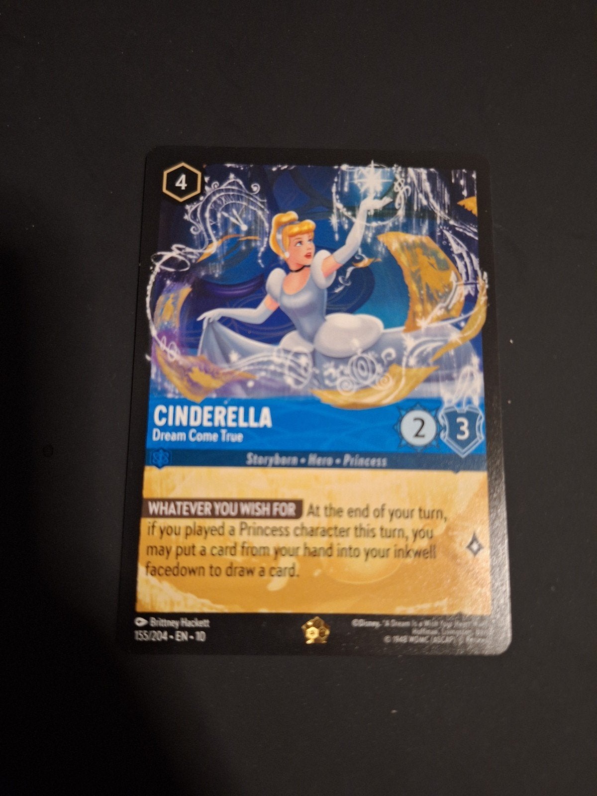 cinderella 155/204, Ophalen, Zo goed als nieuw, Losse kaart, Foil