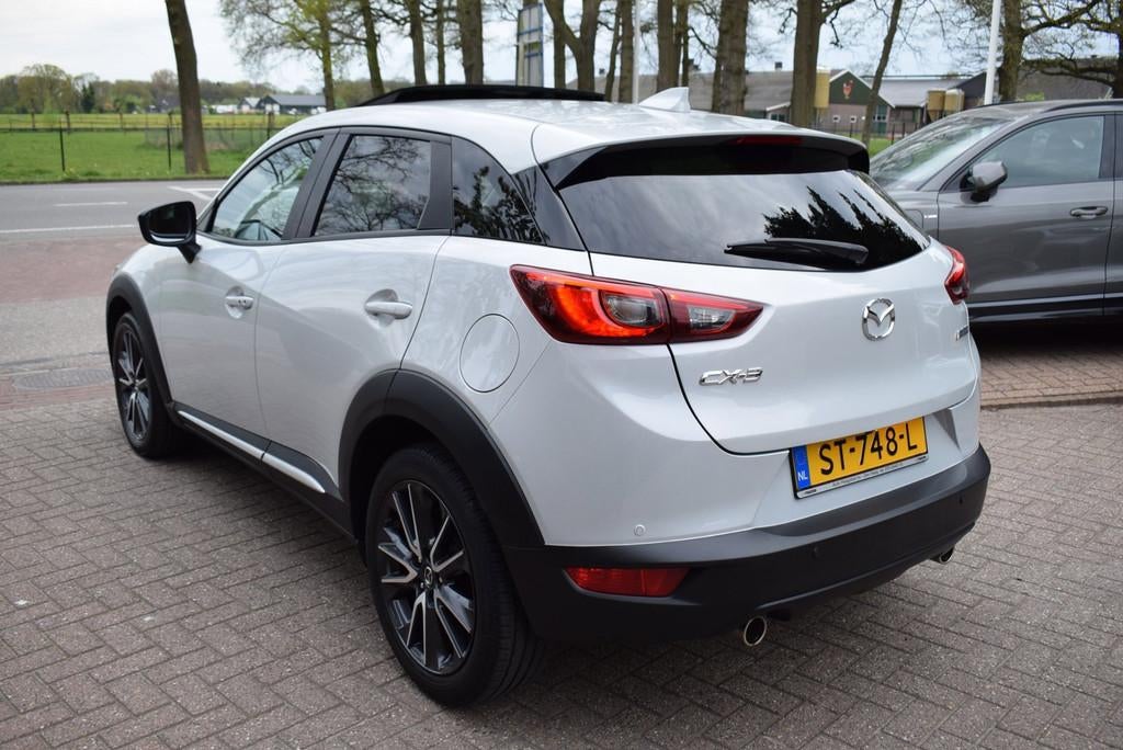 Mazda CX-3 2.0 SkyActiv-G 120 SkyLease GT AUTOM/CRUISE/NAVI/, Auto's, Mazda, 1998 cc, 4 cilinders, Leder en Stof, Wit