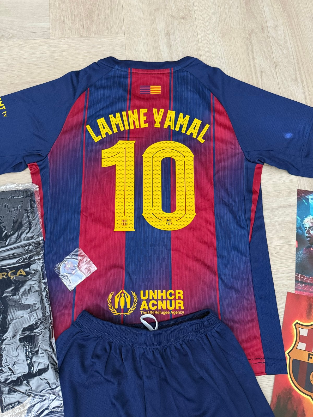 FC Barcelona tenue Lamine Yamal 152, Maat M, Ophalen of Verzenden, Nieuw, Set