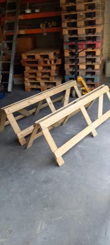 2x inklapbare schragen - 169x64x54 cm, Ophalen, Overige typen, Nvt, Minder dan 2 meter