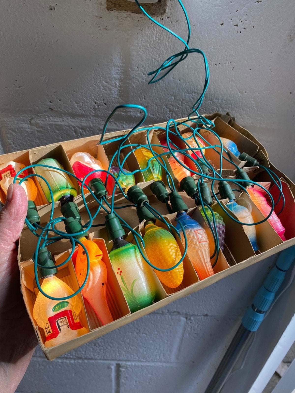 Antieke kerstlampjes doos kerst, Verzenden