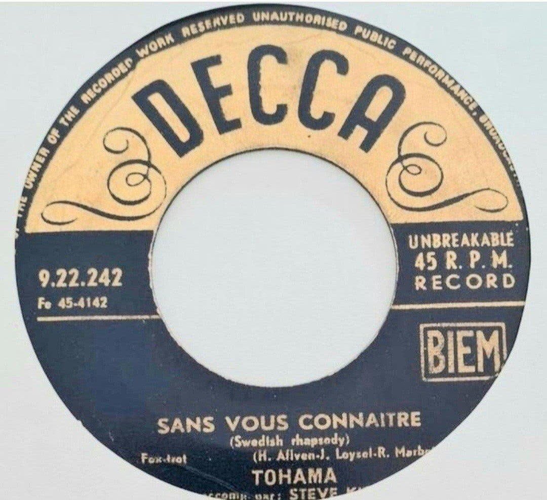 TOHAMA - SANS VOUS CONNAITRE, Ophalen of Verzenden, Gebruikt