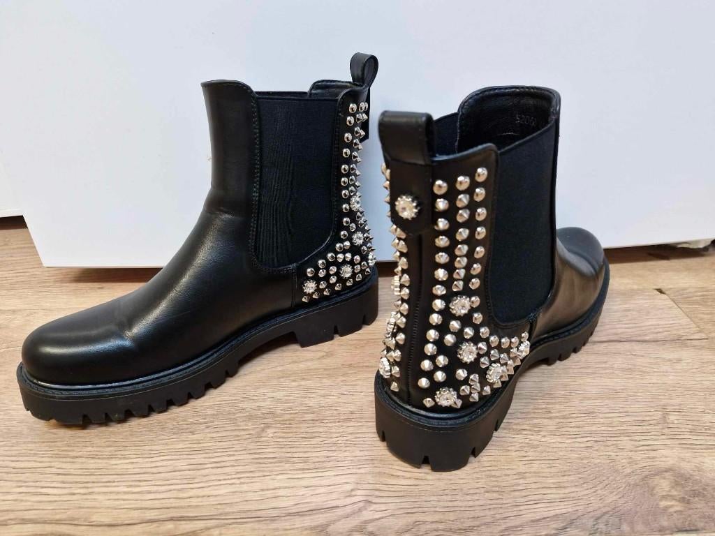 Gave Boots, Zwart, Lage of Enkellaarzen, Ophalen of Verzenden, Zo goed als nieuw