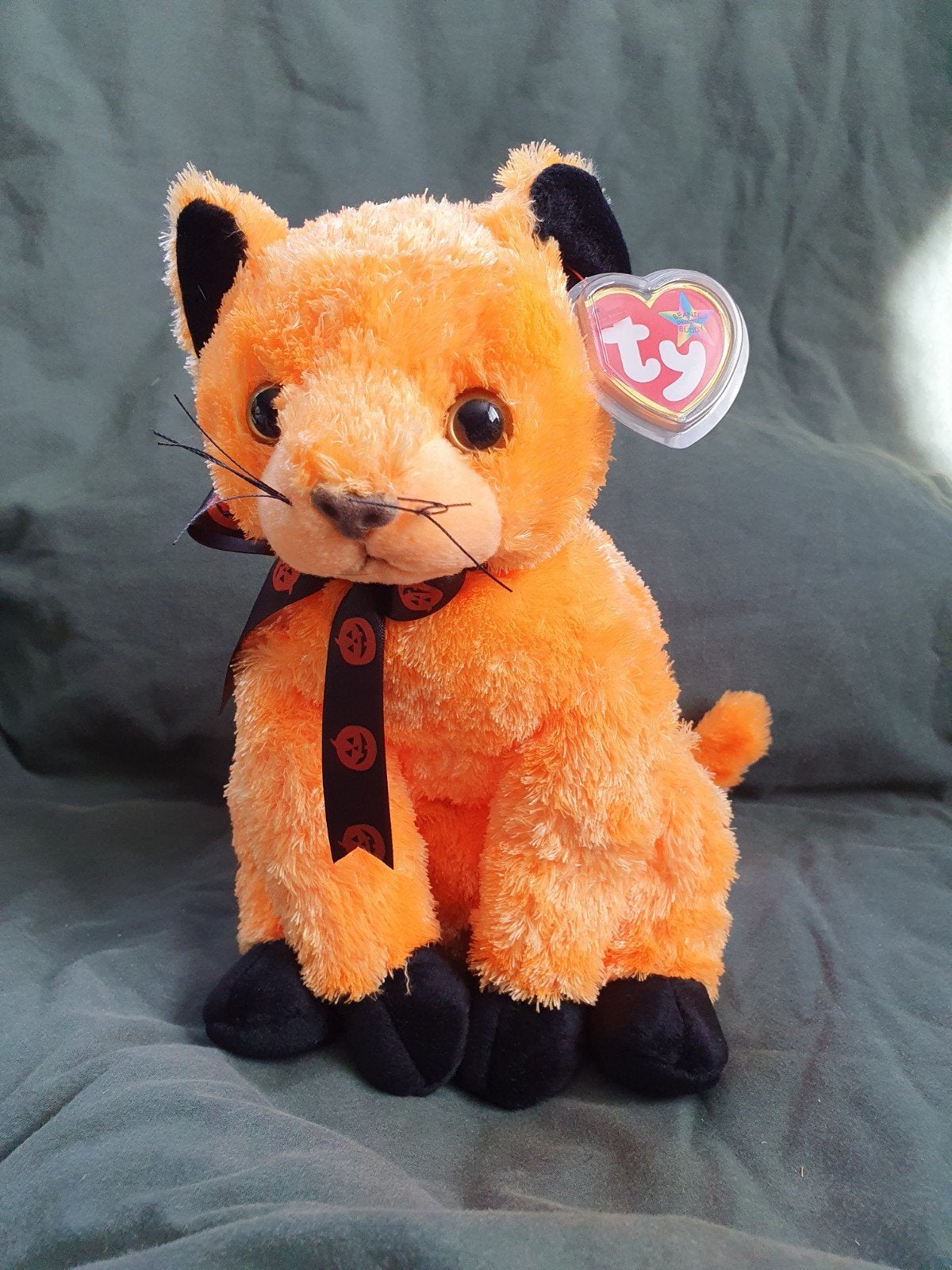 Ty Halloween Beanie Buddy, SCARED-e de Oranje Kat, 2003, Oranje, Overige karakters, Nieuw, Ophalen of Verzenden