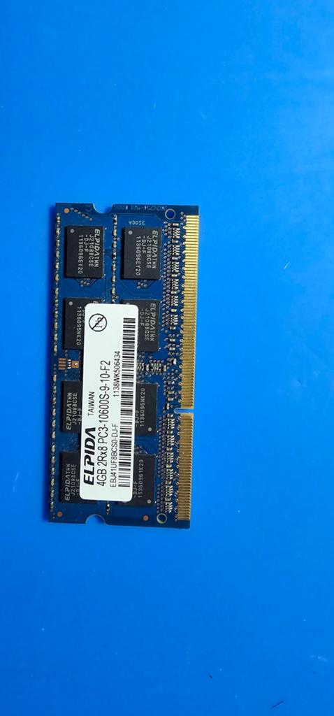 Ram DDR3 / ELPIDA 4GB 2Rx8 PC3 10600S-9-10-f2, Computers en Software, RAM geheugen, Ophalen, DDR3, Desktop