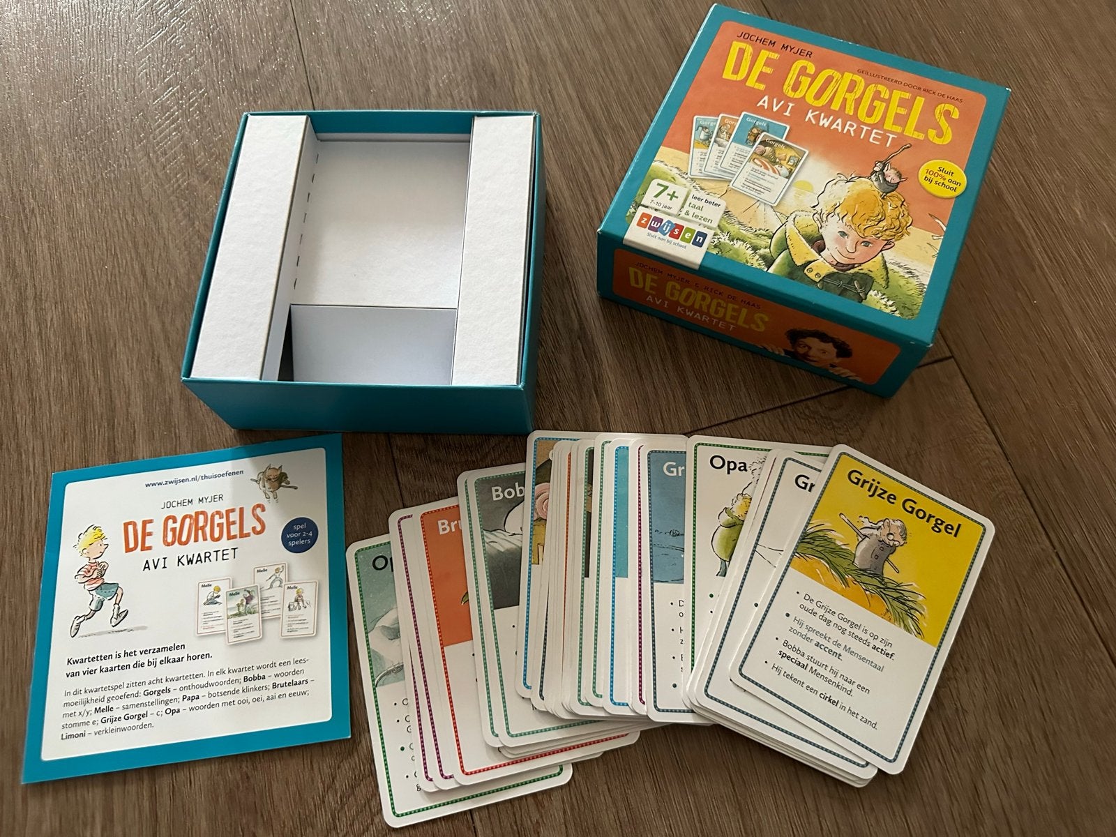 De Gorgels AVI Kwartet - Leuk kaartspel voor kinderen, Drie of vier spelers, Ophalen, Zo goed als nieuw