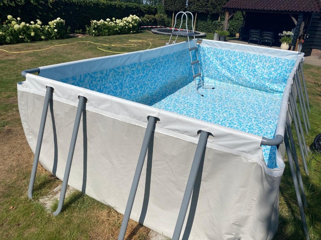 zwembad incl. accessoires., Gebruikt, 300 cm of meer, Rechthoekig, Ophalen