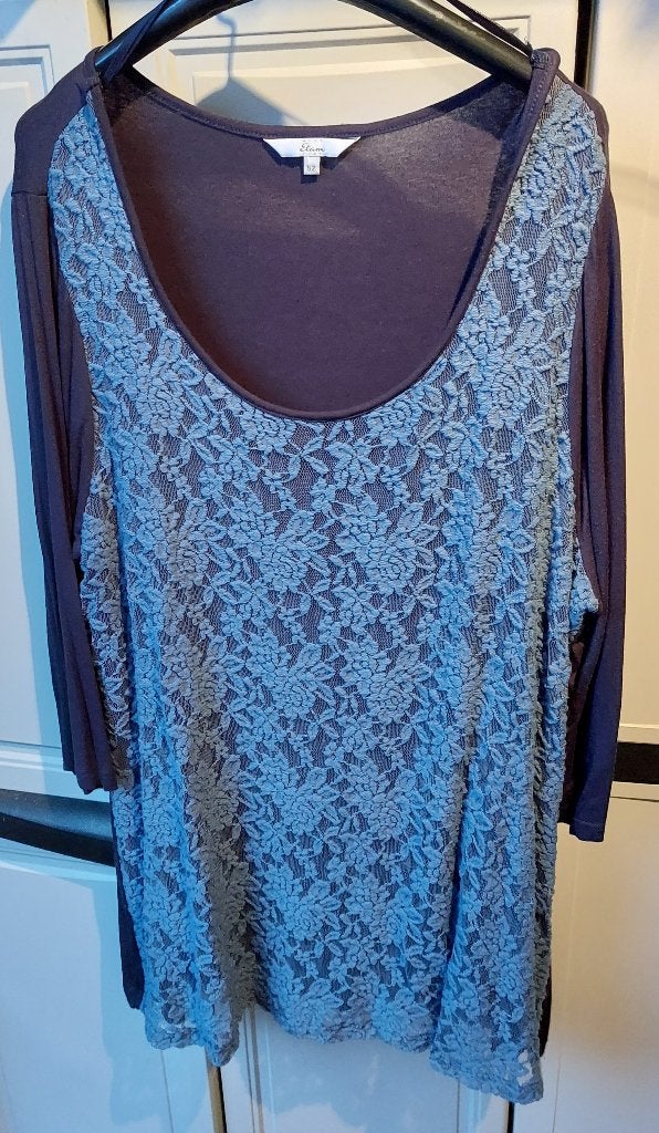 Blauw shirt, Kleding | Dames, Grote Maten, Ophalen of Verzenden, Zo goed als nieuw, Blauw, Shirt of Top