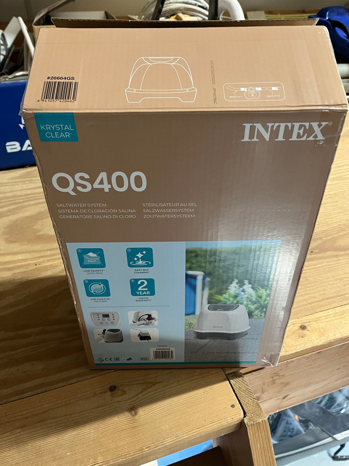 Intex Krystal Clear QS400 Zoutwatersysteem, Ophalen of Verzenden, Zo goed als nieuw, Overige typen