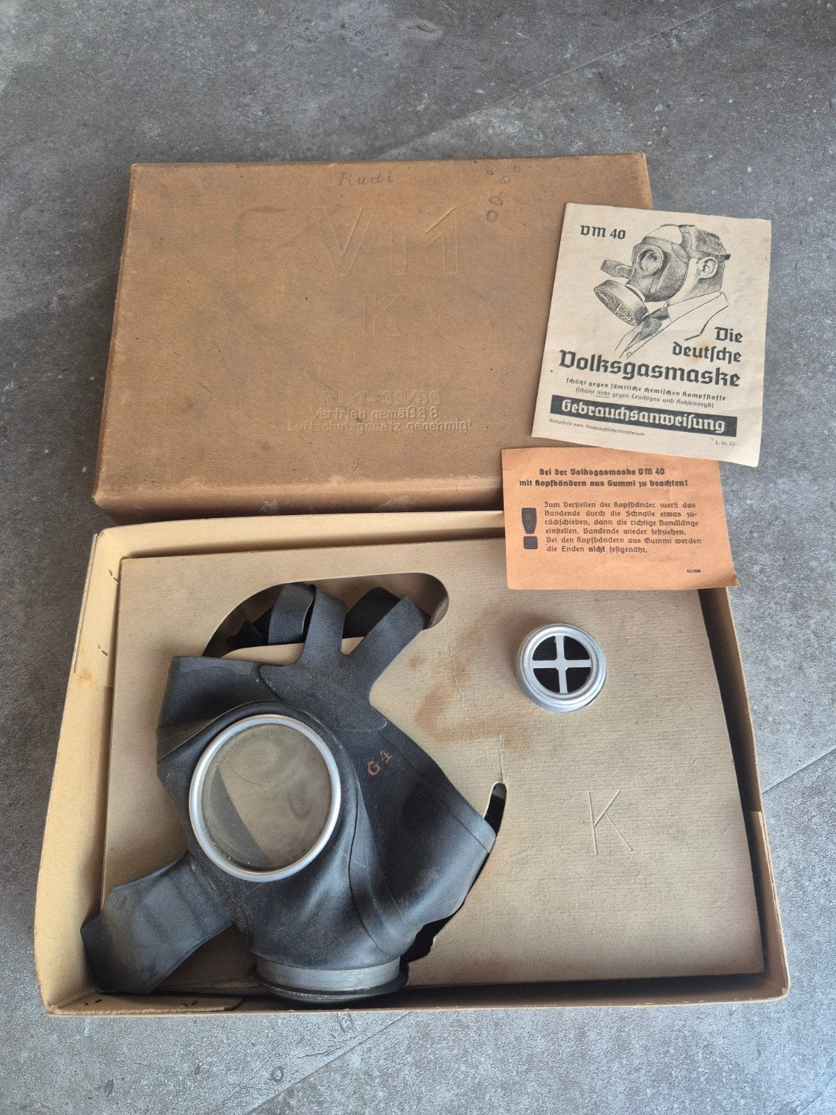 Org volksgasmasker ( K ), Ophalen of Verzenden, Duitsland