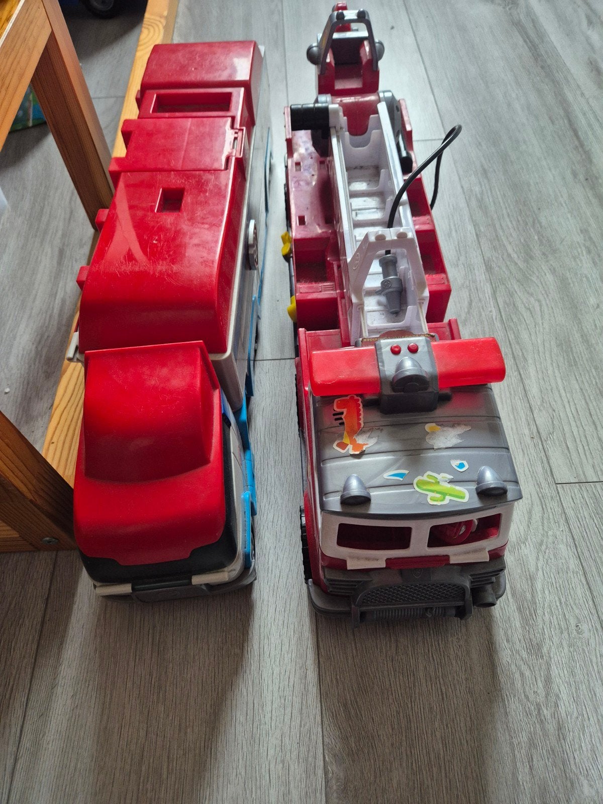 Paw Patrol Brandweerwagen en Patroller Speelset, Ophalen, Gebruikt