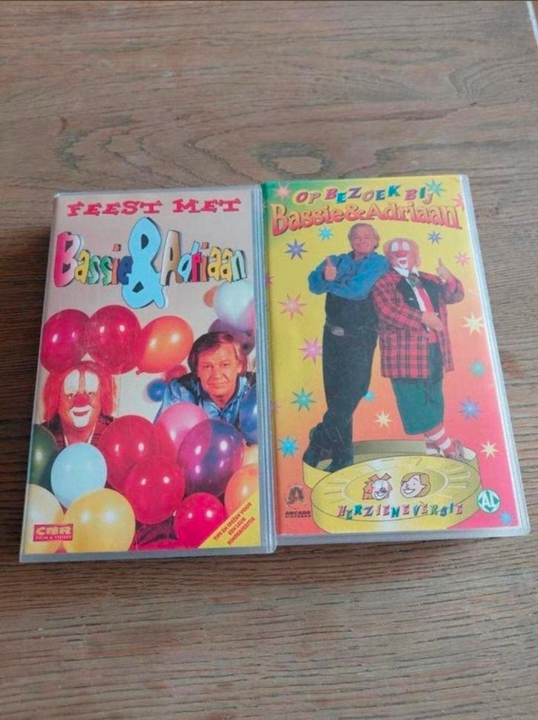 Op Bezoek bij & Feest met Bassie en Adriaan op Videoband., Gebruikt, Alle leeftijden, Kinderprogramma's en -films, Overige typen