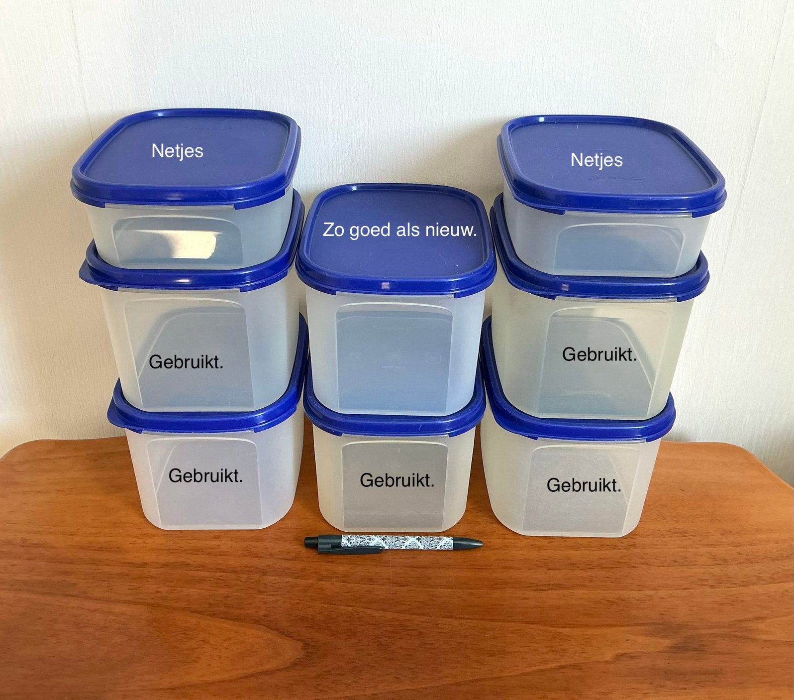Tupperware Ruimtespaarders rechthoek hoog en laag v.a €4,50., Ophalen of Verzenden, Overige typen