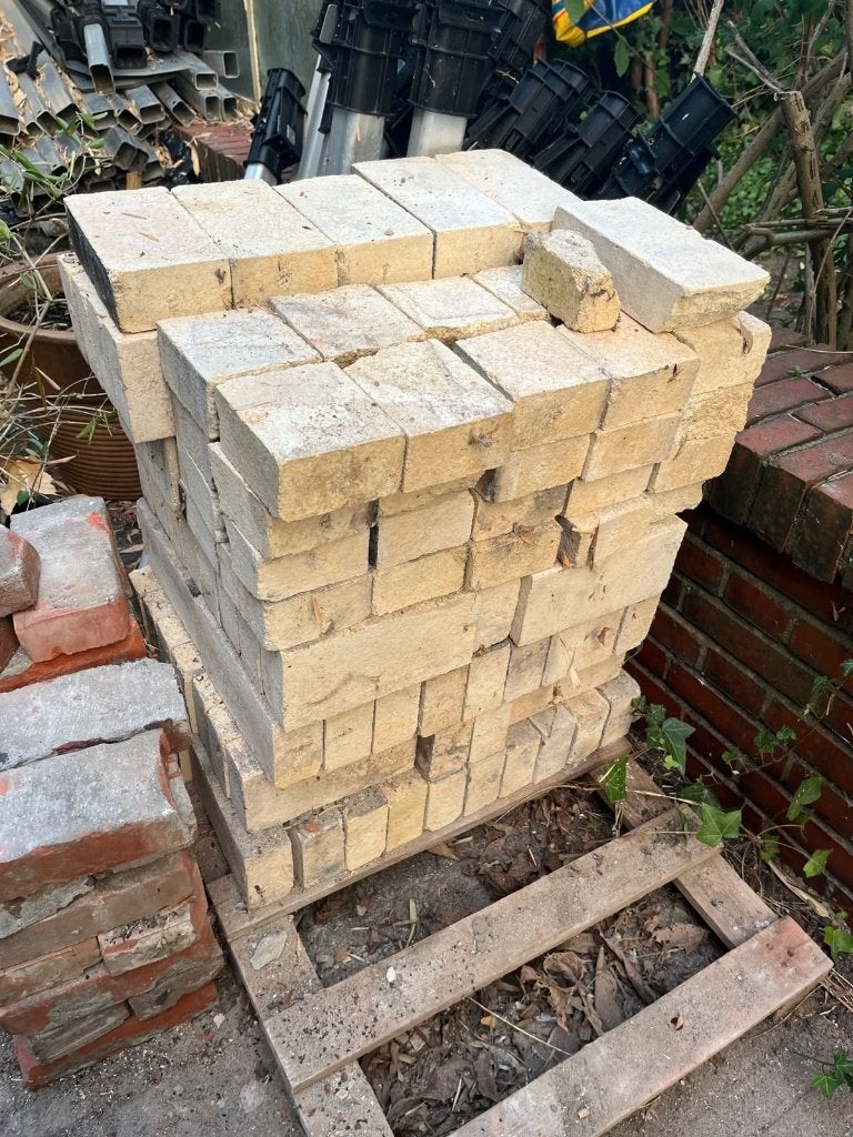 Chamotte vuurvaste metselstenen_openhaard_schouw, Ophalen, Gebruikt, Overige typen