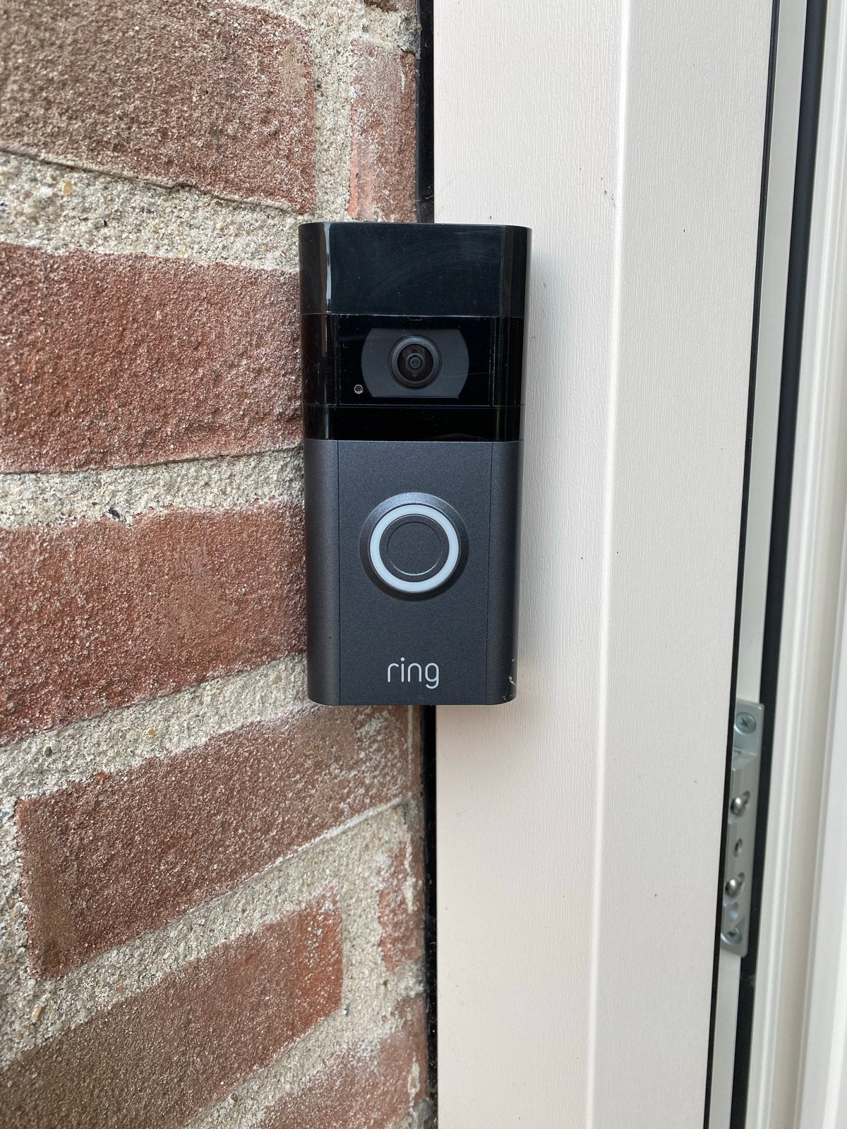 Ring deurbel v3 met extra camera, kapje en accu, Ophalen of Verzenden, Zo goed als nieuw, Buitencamera